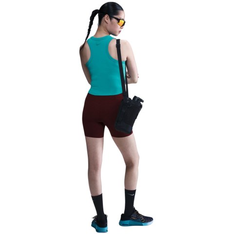 Koszulka damska Nike Dri-Fit One Fitted Crop turkusowa FN2806 345