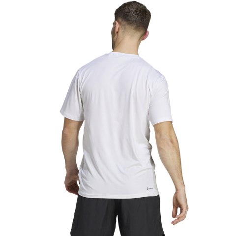 Koszulka męska adidas Train Essentials Stretch Training Tee biała IJ7020