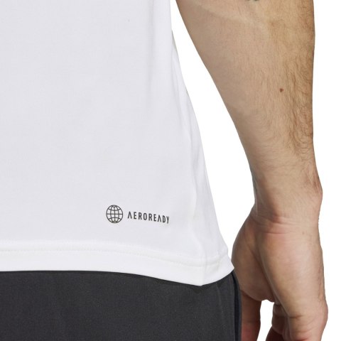 Koszulka męska adidas Train Essentials Stretch Training Tee biała IJ7020