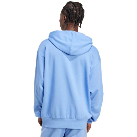 Bluza męska adidas Essentials Feelcozy Fleece Hoodie jasnoniebieska JX3312 Bluza męska adidas Essentials Feelcozy Fleece Hoodie jasnoniebieska JX3312
