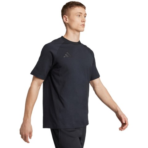Koszulka męska adidas Tiro 25 Tee Travel czarna JY5948 Koszulka męska adidas Tiro 25 Tee Travel czarna JY5948