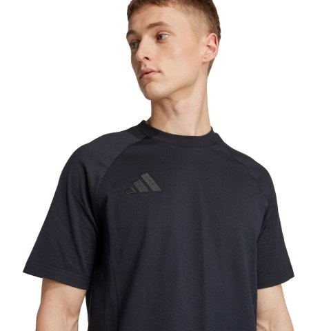 Koszulka męska adidas Tiro 25 Tee Travel czarna JY5948 Koszulka męska adidas Tiro 25 Tee Travel czarna JY5948