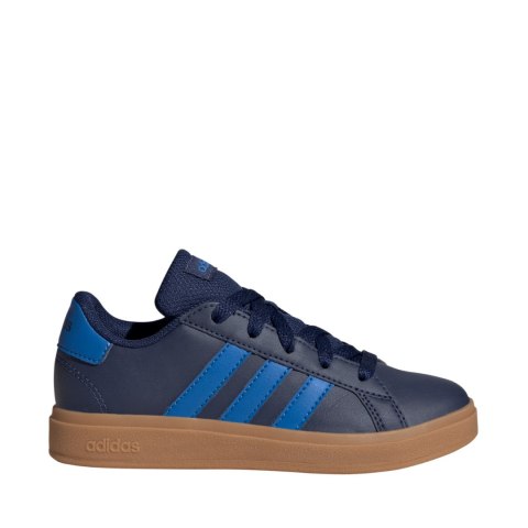 Buty dla dzieci adidas Grand Court Lifestyle Tennis Lace-Up granatowe JS4344