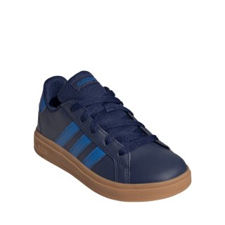 Buty dla dzieci adidas Grand Court Lifestyle Tennis Lace-Up granatowe JS4344