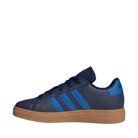 Buty dla dzieci adidas Grand Court Lifestyle Tennis Lace-Up granatowe JS4344