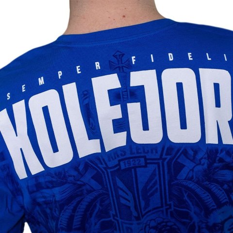 Koszulka Kolejorz Semper Fidelis Niebieska L Koszulka Kolejorz Semper Fidelis Niebieska L
