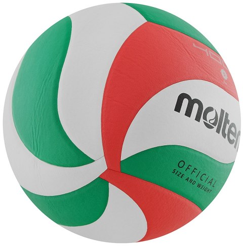 Piłka siatkowa Molten V5M4000-X/DE biało-czerwono-zielona Piłka siatkowa Molten V5M4000-X/DE biało-czerwono-zielona