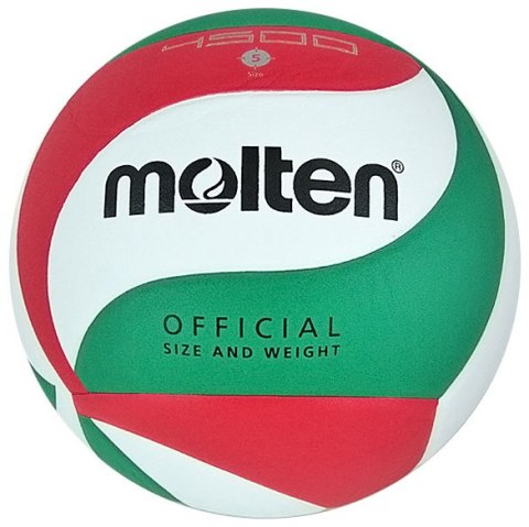 Piłka siatkowa Molten V5M4500 biało-czerwono-zielona Piłka siatkowa Molten V5M4500 biało-czerwono-zielona