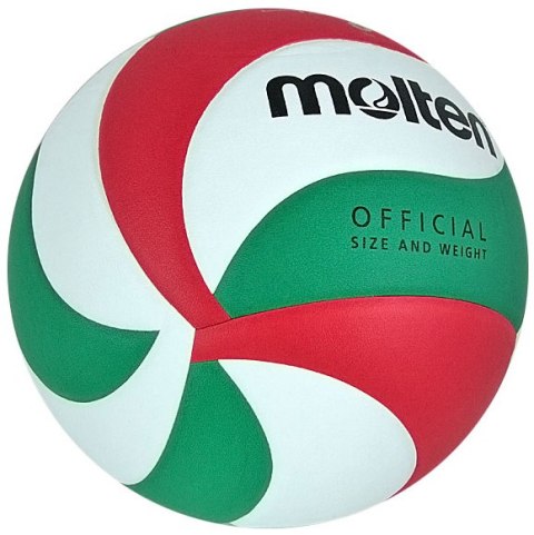 Piłka siatkowa Molten V5M4500 biało-czerwono-zielona Piłka siatkowa Molten V5M4500 biało-czerwono-zielona