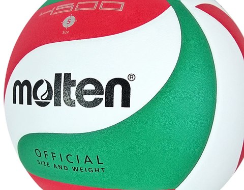 Piłka siatkowa Molten V5M4500 biało-czerwono-zielona Piłka siatkowa Molten V5M4500 biało-czerwono-zielona