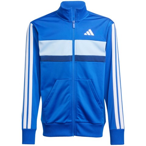 Dres dla dzieci adidas Seasonal Essentials Tiberio 3-Stripes niebieski JC7518