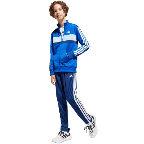 Dres dla dzieci adidas Seasonal Essentials Tiberio 3-Stripes niebieski JC7518