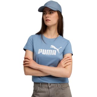 Koszulka damska Puma Ess Metallic No.1 Logo niebieska 631536 34