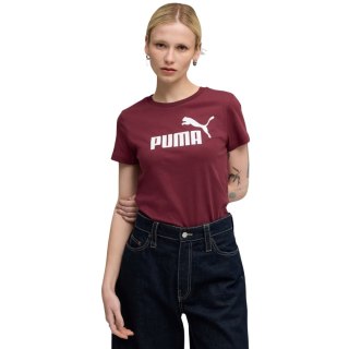 Koszulka damska Puma Ess No.1 Logo Tee (s) burgundowa 682371 96