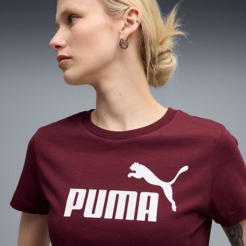 Koszulka damska Puma Ess No.1 Logo Tee (s) burgundowa 682371 96
