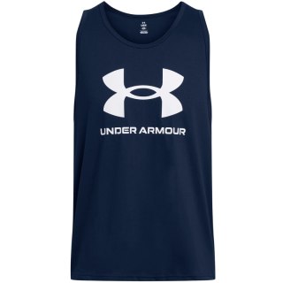 Koszulka męska Under Armour Sportstyle Logo Tank granatowa 1382883 408