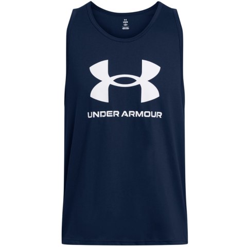 Koszulka męska Under Armour Sportstyle Logo Tank granatowa 1382883 408