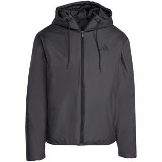 Kurtka męska adidas Essentials Climawarm 3 Stripes Insulated Hooded czarna KB8149