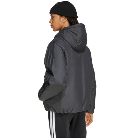 Kurtka męska adidas Essentials Climawarm 3 Stripes Insulated Hooded czarna KB8149 Kurtka męska adidas Essentials Climawarm 3 Stripes Insulated Hooded czarna KB8149