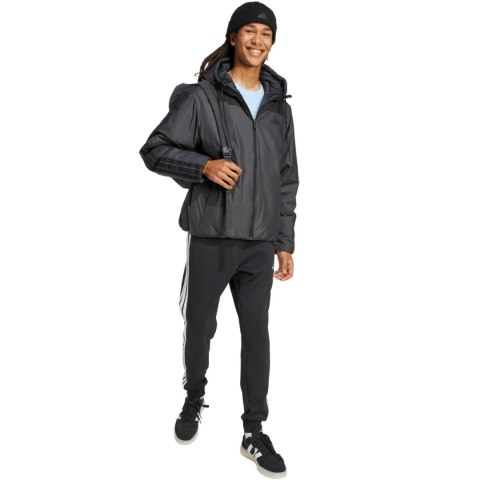 Kurtka męska adidas Essentials Climawarm 3 Stripes Insulated Hooded czarna KB8149 Kurtka męska adidas Essentials Climawarm 3 Stripes Insulated Hooded czarna KB8149
