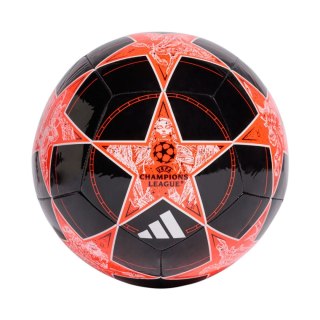 Piłka nożna adidas UCL Club 25/26 League Stage czarno-pomarańczowa JP1538