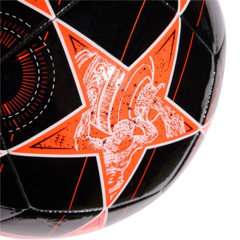 Piłka nożna adidas UCL Club 25/26 League Stage czarno-pomarańczowa JP1538