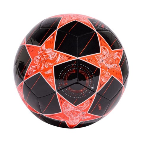 Piłka nożna adidas UCL Club 25/26 League Stage czarno-pomarańczowa JP1538