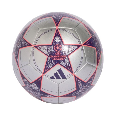 Piłka nożna adidas UCL Club 25/26 League Stage srebrna JP1539