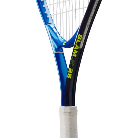 Rakieta do tenisa ziemnego Wilson Slam JR 25 Boys TNS RKT 3 7/8" niebiesko-czarna WR171810U Rakieta do tenisa ziemnego Wilson Slam JR 25 Boys TNS RKT 3 7/8" niebiesko-czarna WR171810U