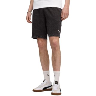 Spodenki męskie Puma Ess Elevated Relaxed Wash czarno-szare 688052 01