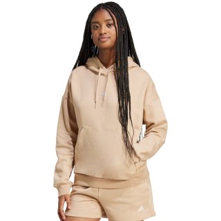 Bluza damska adidas Essentials Small Logo Feel Cozy Hoodie beżowa JV7310