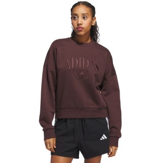 Bluza damska adidas Cozy Sweatshirt brązowa JM1794