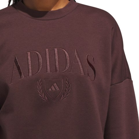 Bluza damska adidas Cozy Sweatshirt brązowa JM1794