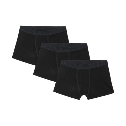 Bokserki dla chłopca 4F M061 3pak głęboka czerń 4FJWAW25UBXSM061 20S