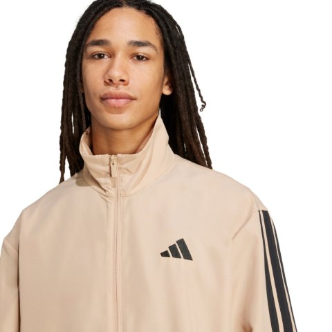Dres męski adidas Sportswear Basic 3-Stripes Woven beżowy JX3149