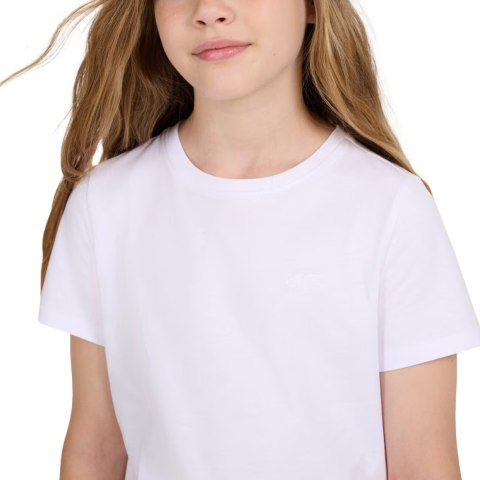 Koszulka dla dziewczynki 4F F2332 biała 4FJWMM00TTSHF2332 10S