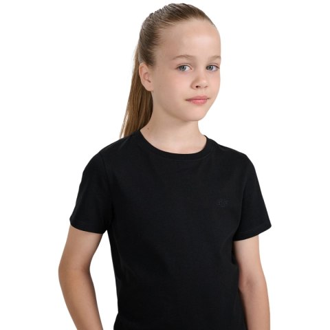 Koszulka dla dziewczynki 4F F2332 głęboka czerń 4FJWMM00TTSHF2332 20S