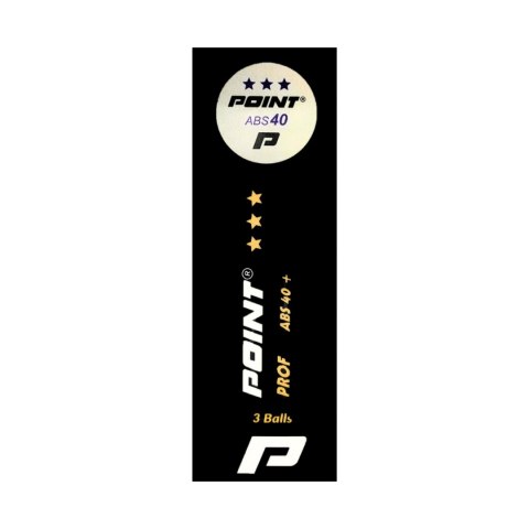 Piłeczki do ping ponga Point Prof ABS40 *** 3 szt. białe