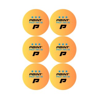 Piłeczki do ping ponga Point Prof ABS40 *** 6 szt. pomarańczowe