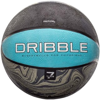 Piłka koszykowa Meteor Dribble szaro-niebieska 07091