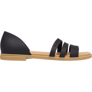 Sandały damskie Crocs Tulum Open Flat W czarne 206109 00W