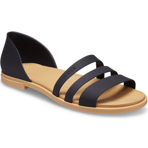 Sandały damskie Crocs Tulum Open Flat W czarne 206109 00W