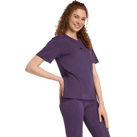 Koszulka damska adidas Essentials Small Logo Cotton fioletowa JY4966