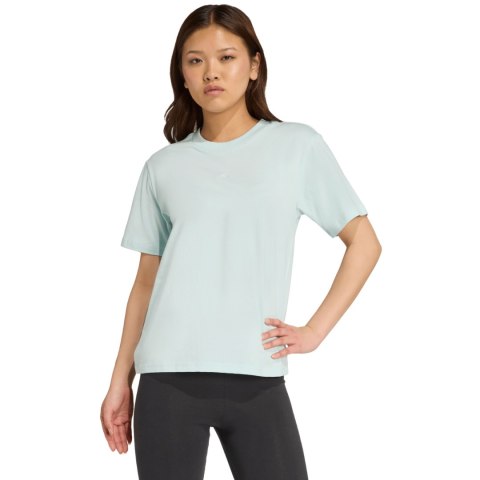 Koszulka damska adidas Essentials Small Logo Cotton jasnoniebieska JY4965