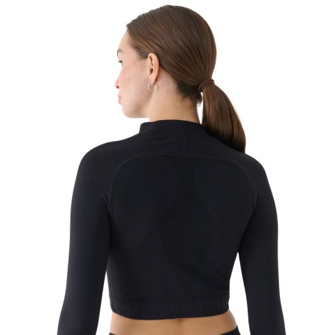 Koszulka damska 4F Longsleeve FNK F483 głęboka czerń 4FRAW24TFLOF483 20S