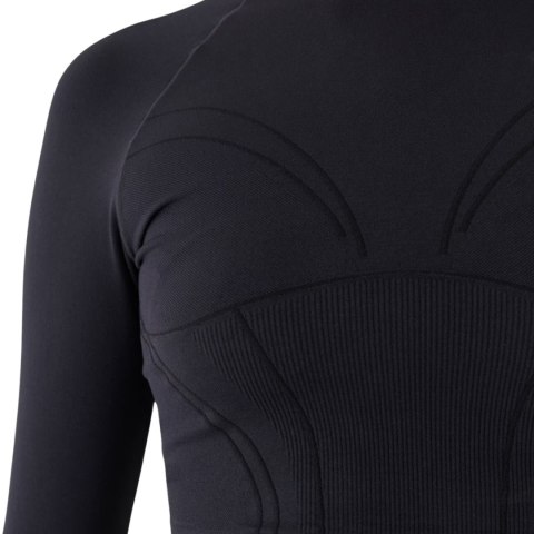 Koszulka damska 4F Longsleeve FNK F483 głęboka czerń 4FRAW24TFLOF483 20S