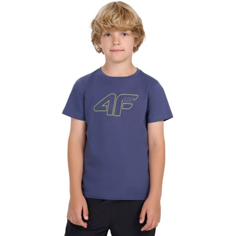 Koszulka dla chłopca 4F M2417 granatowa 4FJWAW25TTSHM2417 31S