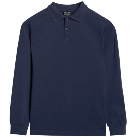 Koszulka dla chłopca longsleeve 4F M483 granatowa 4FJWAW25TLONM483 31S
