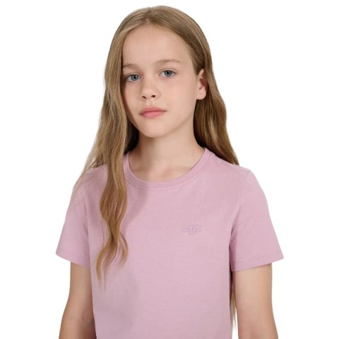 Koszulka dla dziewczynki 4F F2397 jasny róż 4FJWAW25TTSHF2397 56S