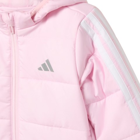 Kurtka dla dzieci adidas Essentials 3-Stripes różowa JW2442